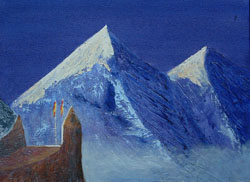 Grossglockner, acrylic